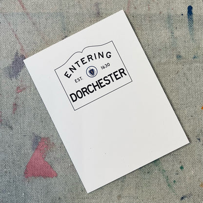 Entering Dorchester Card