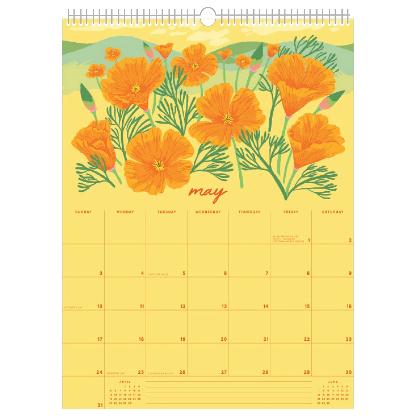 2026 Wall Calendar - Wildflowers