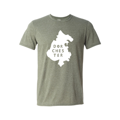 Dorchester Map T-Shirt - Sage Green