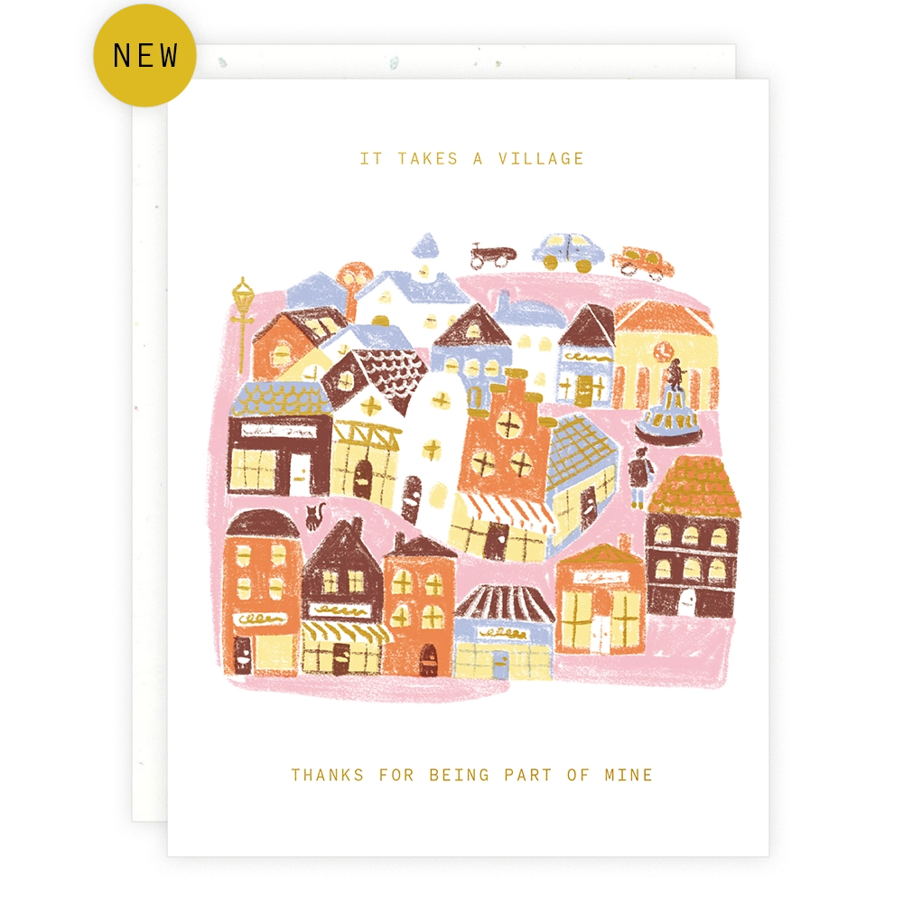 It Takes A Village Thank You Card