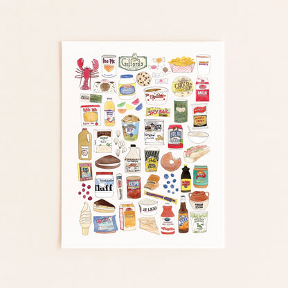 New England Foods Art Print