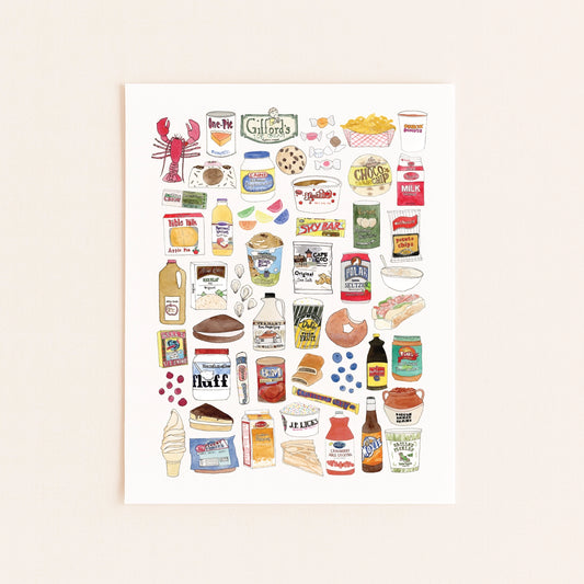New England Foods Art Print