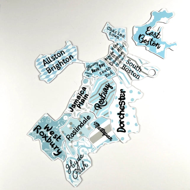 Boston Map Magnet Puzzle
