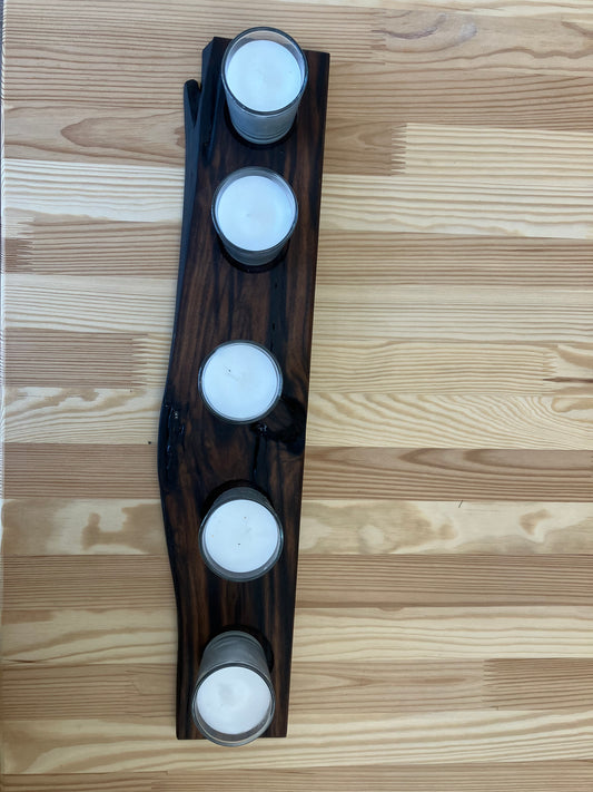 Walnut Candle Holder (Rectangle)