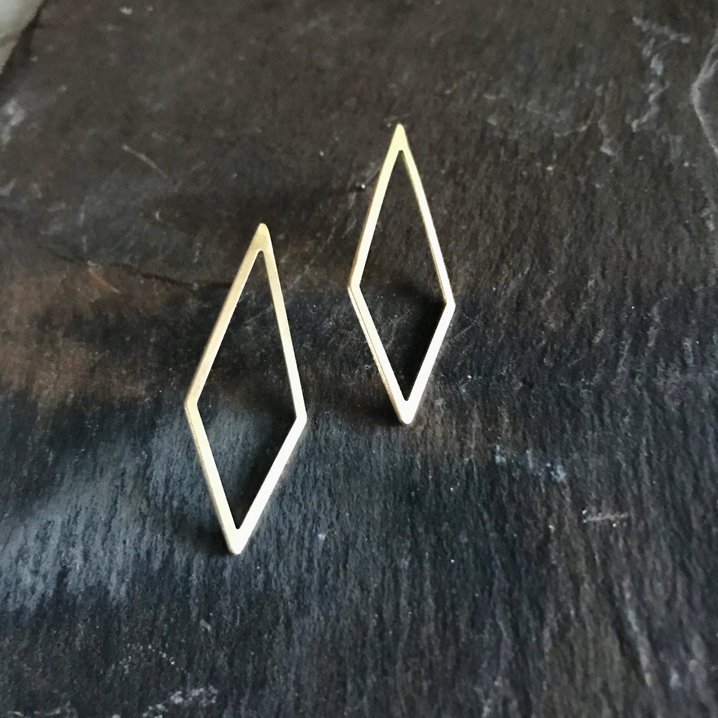 Open Diamond Stud Earrings