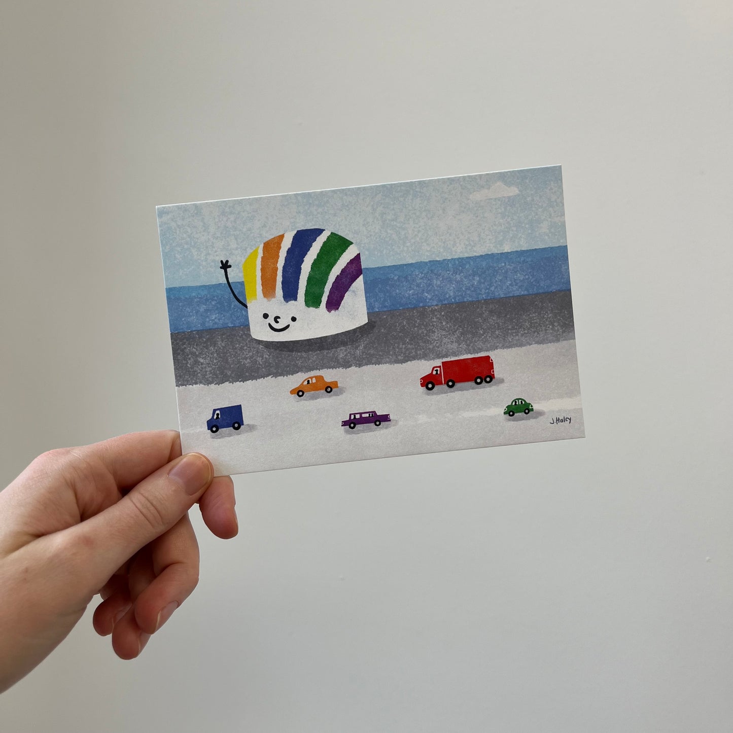 Rainbow Gas Tank Postcard