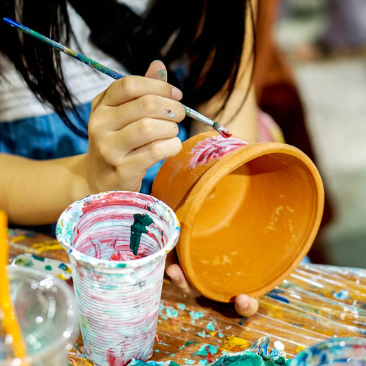 Aug 15 - Paint a Flower Pot (for kids 4+)