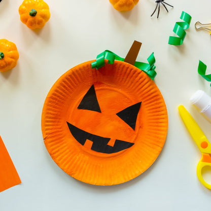 Oct 3 - Paper Plate Pumpkins (for kids 4+)