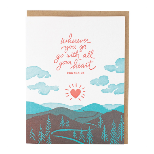 Wherever You Go Confucious Graduation Card