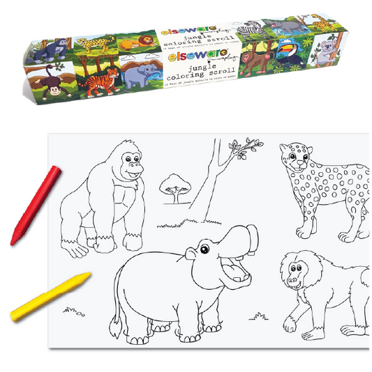 Coloring Scroll - Jungle Animals