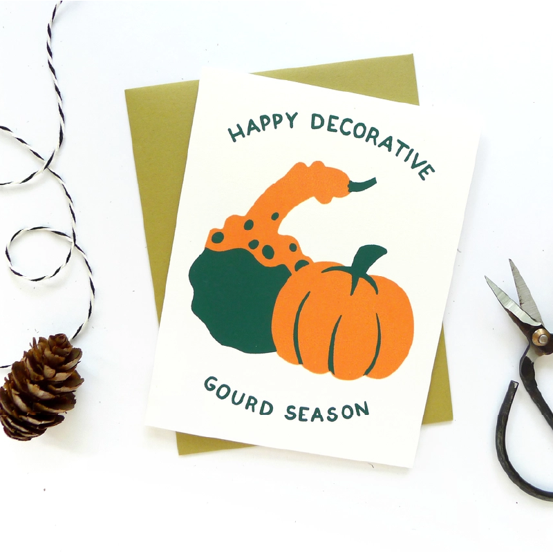 Greeting Card - Decorative Gourd Season