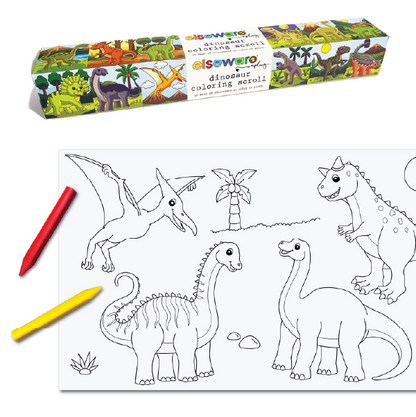 Dinosaurs Coloring Scroll