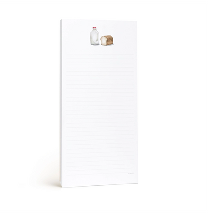 Milk and Bread Grocery Notepad