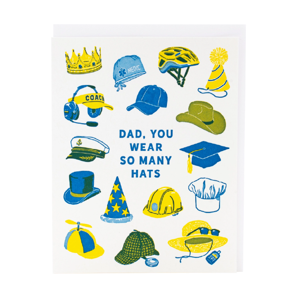 Dad Hats Father's Day Card