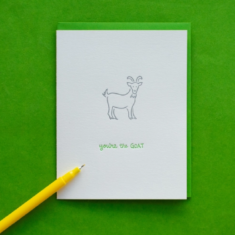 Thank You Card - You're the GOAT