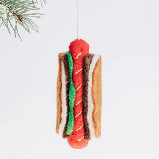 Hot Dog Ornament