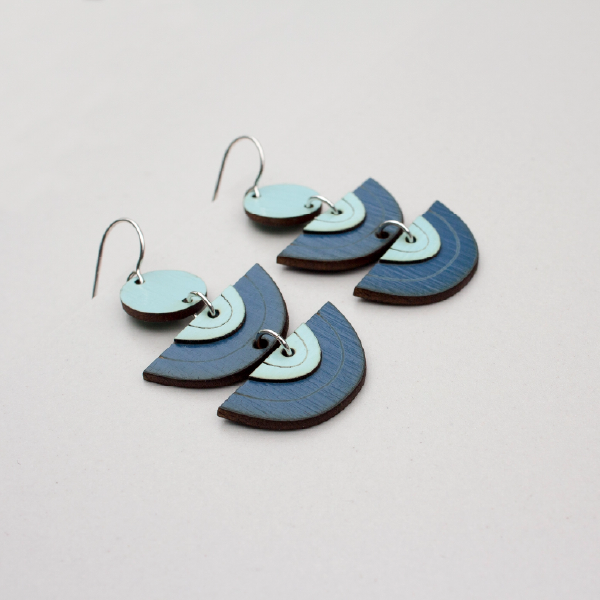 Horizon Wooden Earrings