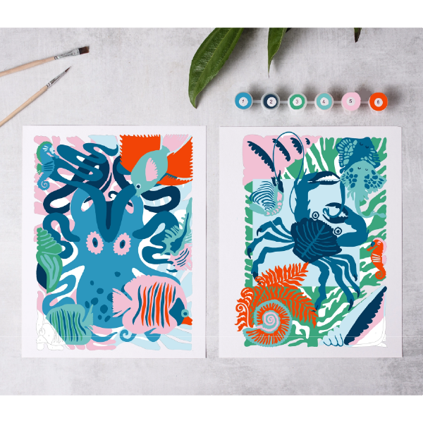 Paint by Number: Sea Creatures