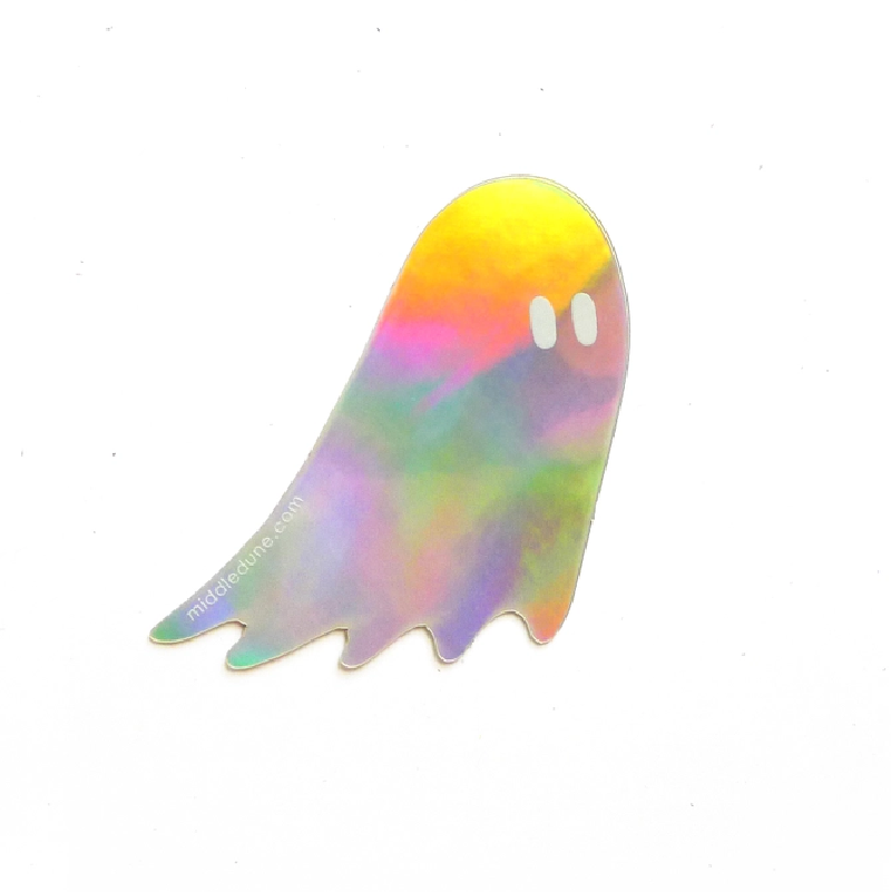 Holographic Ghost Sticker
