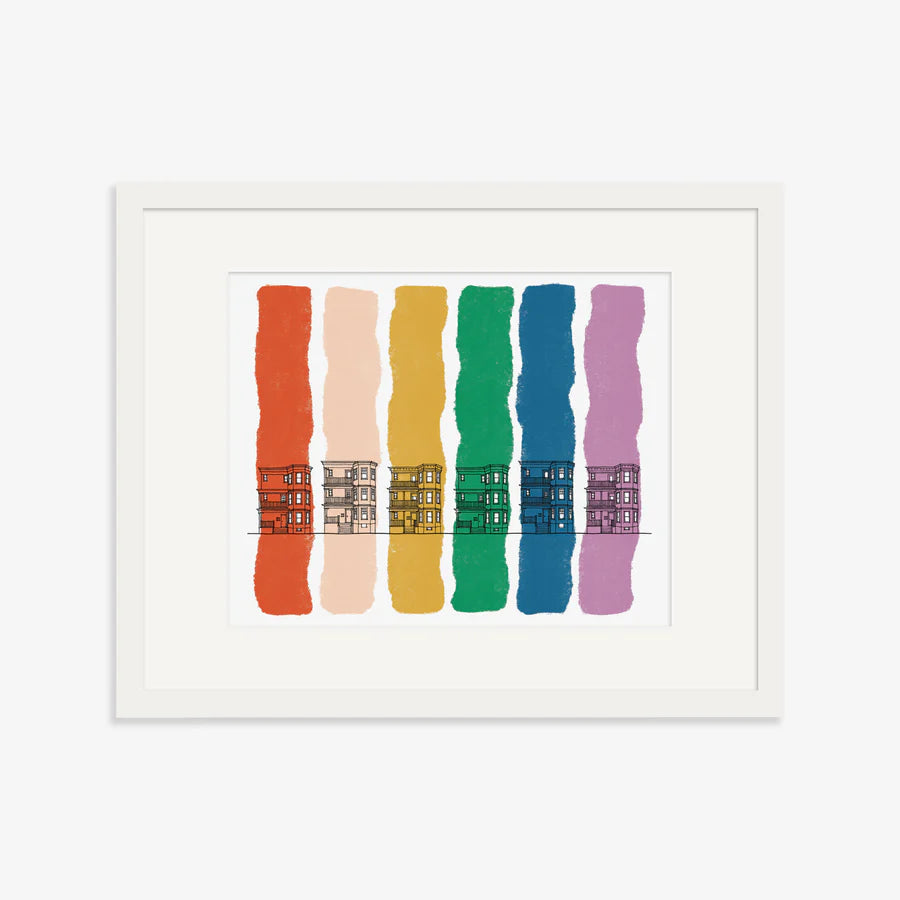 Rainbow Triple Deckers Art Print