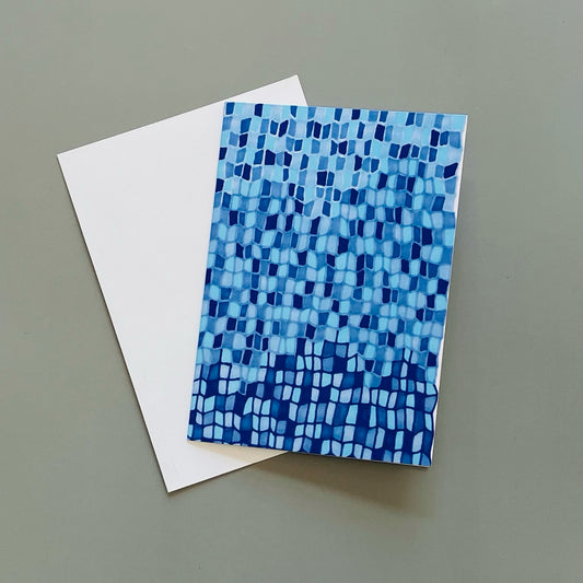 Card - Blue Grid (0901)