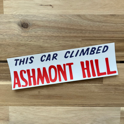 Ashmont Hill Bumper Sticker