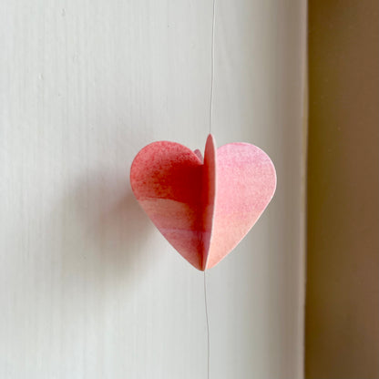 Hand-painted Heart Garland