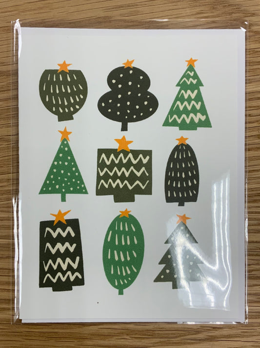 Holiday Greeting Card - Christmas Trees