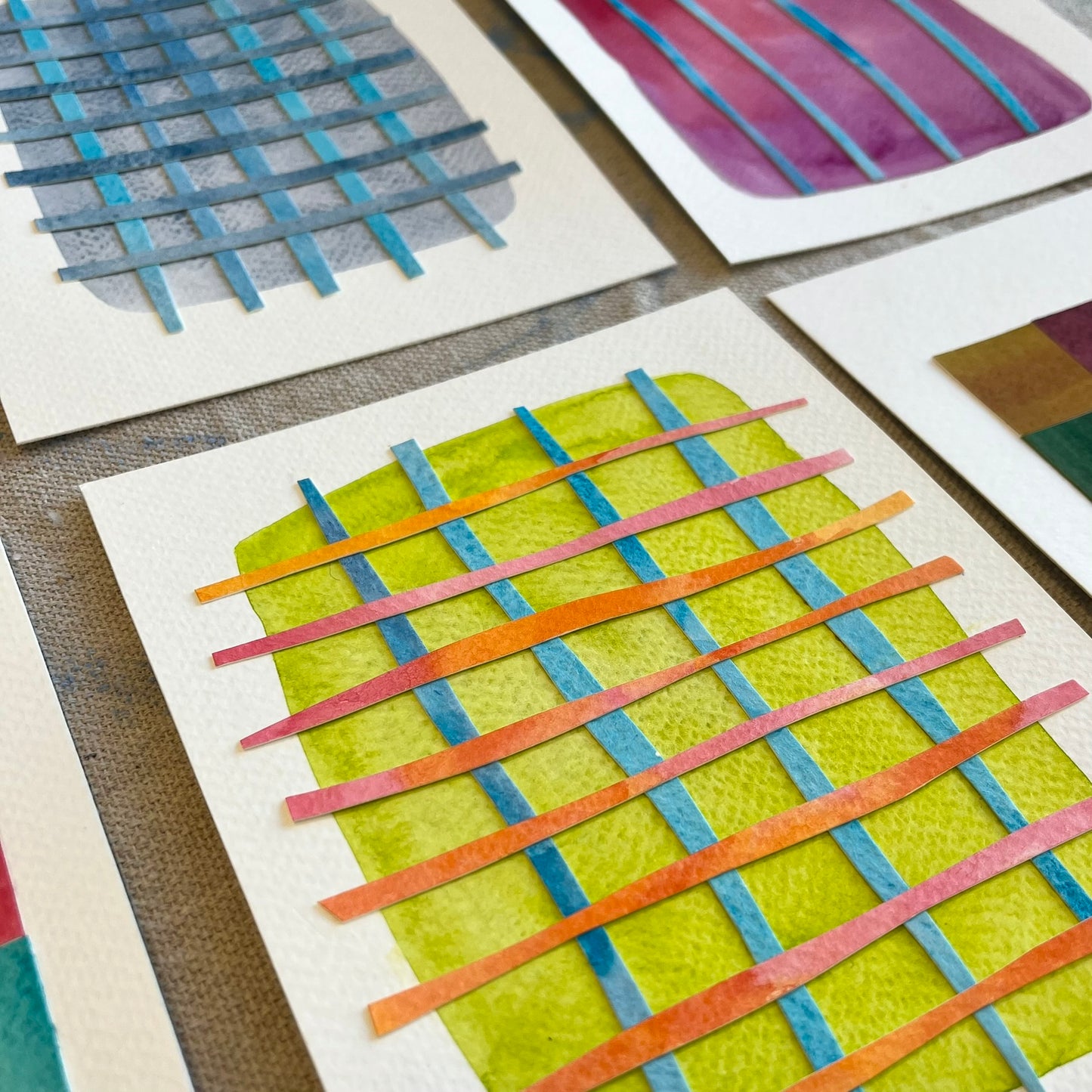 Mini Collages and Drawings by Michaela Flatley