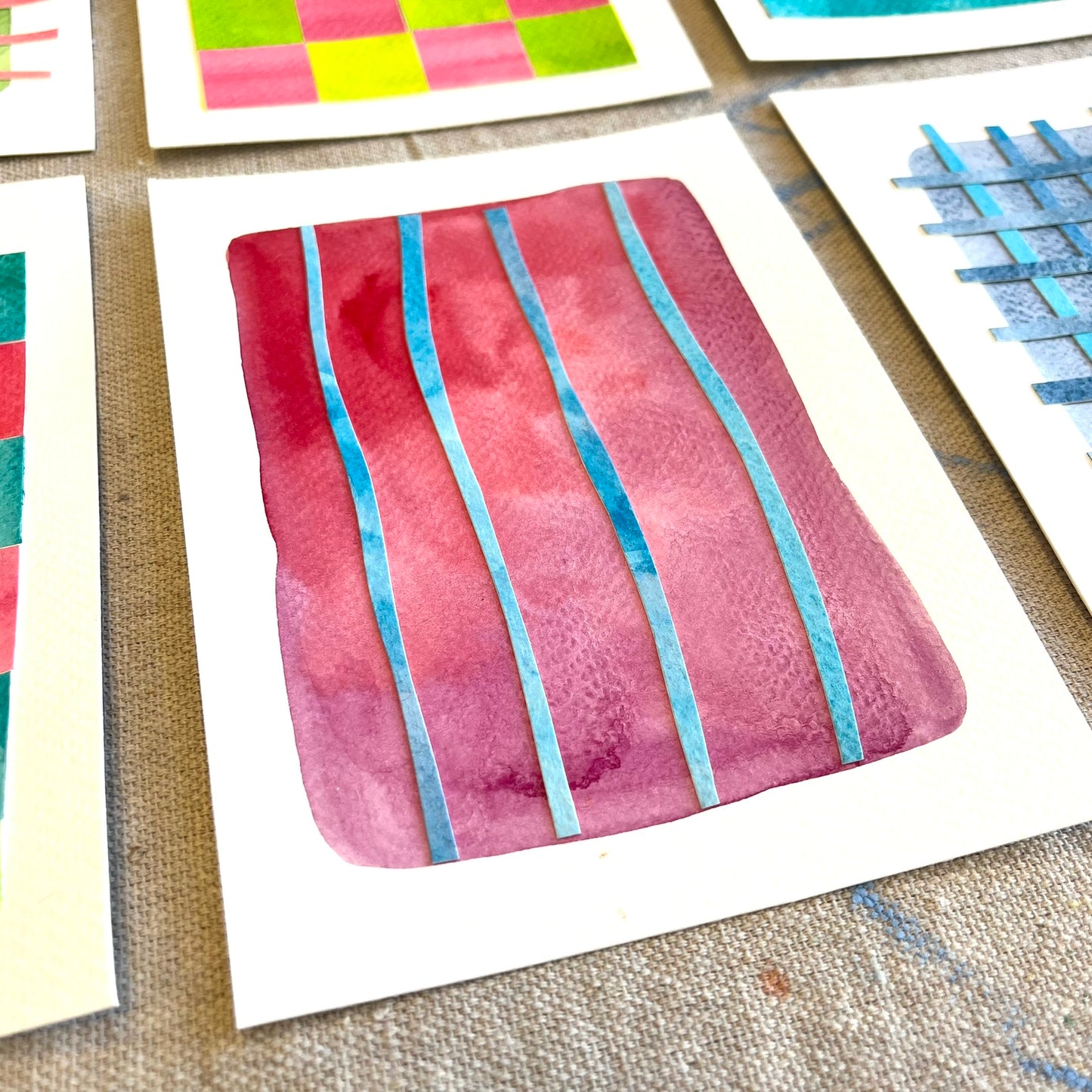 Mini Collages and Drawings by Michaela Flatley