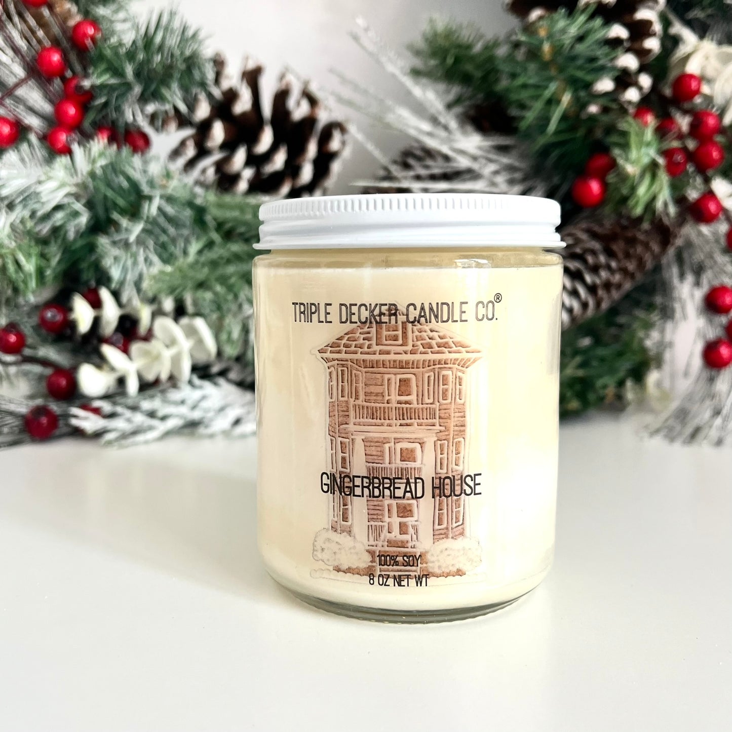 Gingerbread House Triple Decker Candle
