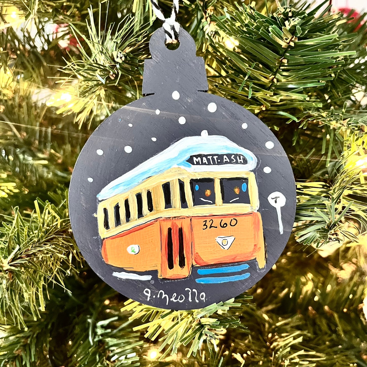 Mattapan Trolley Ornament