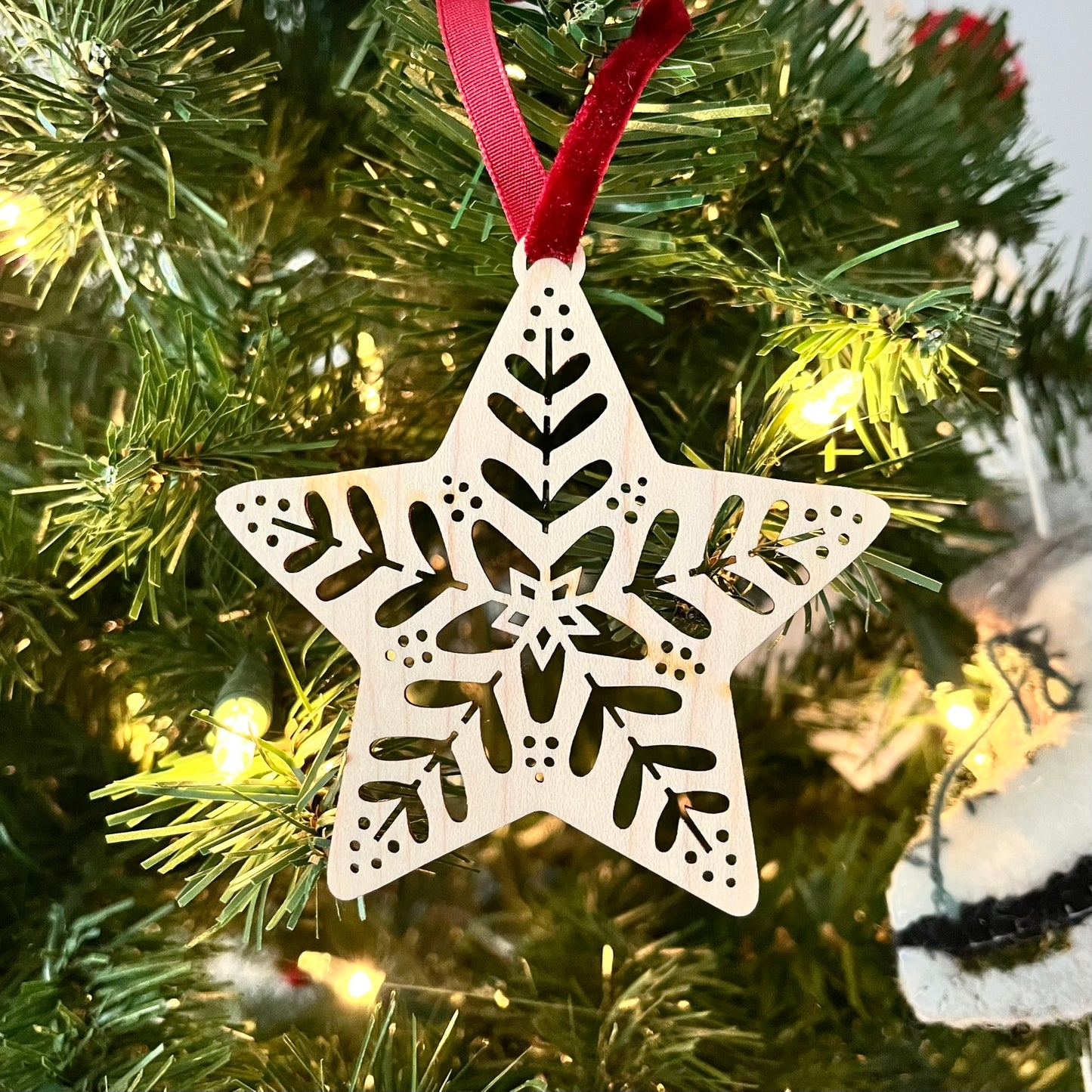 Wooden Star Ornament