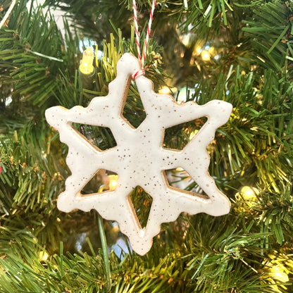 Ceramic Snowflake Ornament