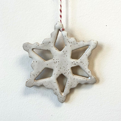 Ceramic Snowflake Ornament