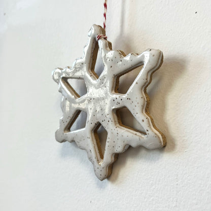 Ceramic Snowflake Ornament