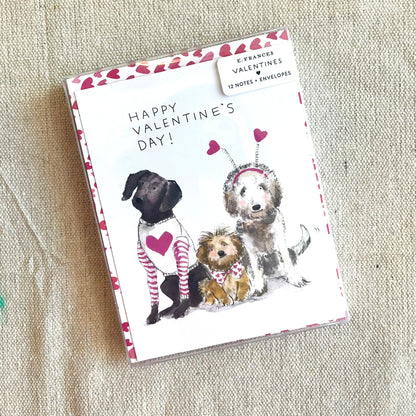 Doggie Valentine's Cards (Set of 12)