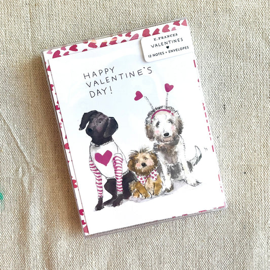 Doggie Valentine's Cards (Set of 12)