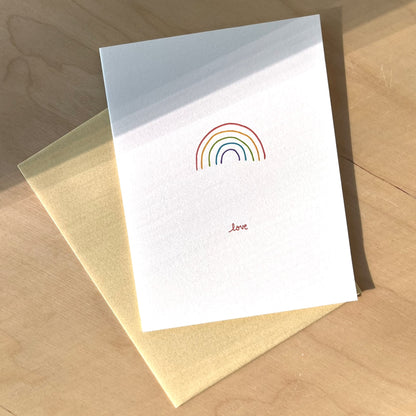 Rainbow Love Card