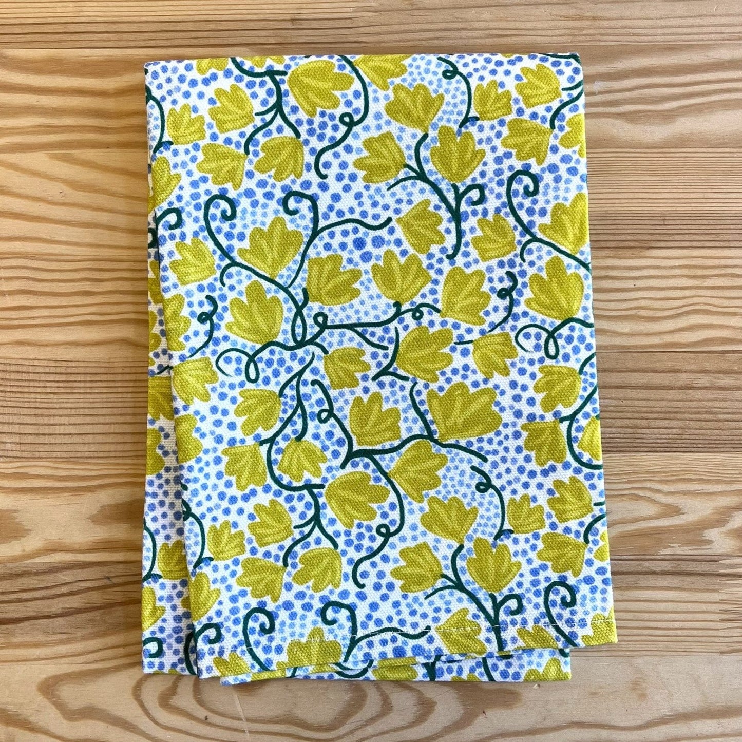 Tea Towel - Yellow Vine