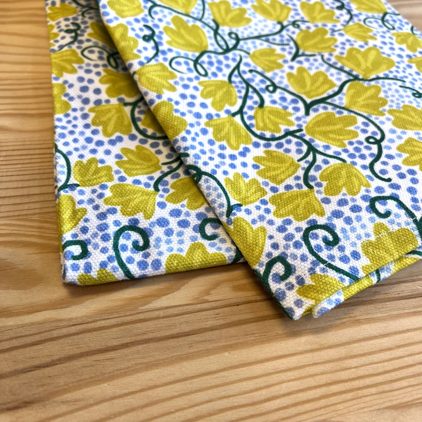 Tea Towel - Yellow Vine