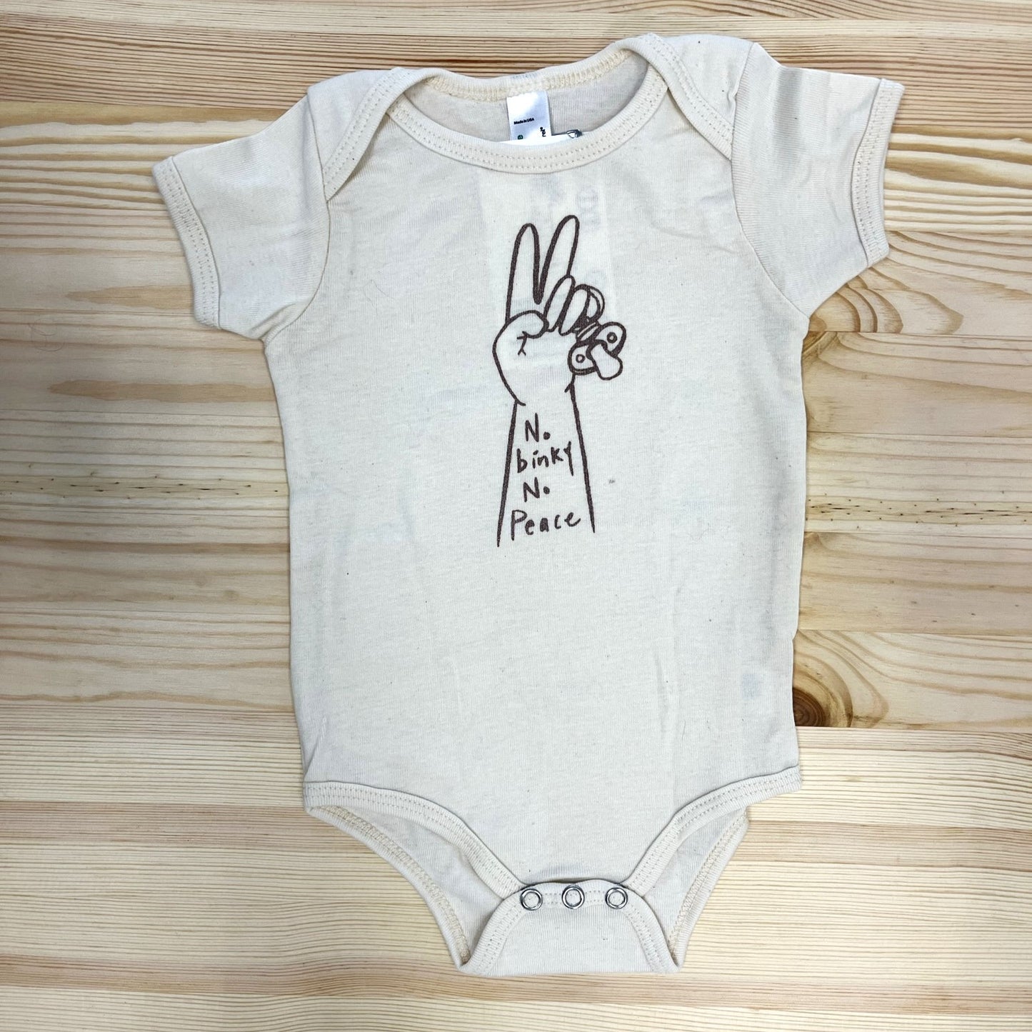 No Binky No Peace - Baby Bodysuit