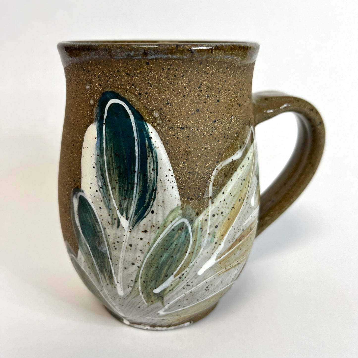 Handmade Mug with Painted Florals