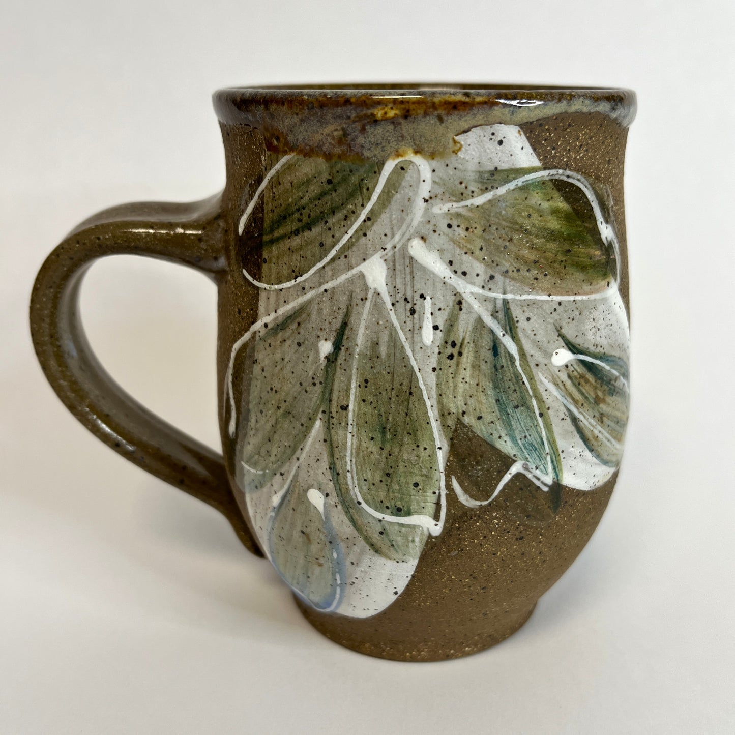 Handmade Mug with Painted Florals