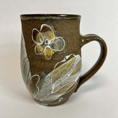Handmade Mug with Painted Florals
