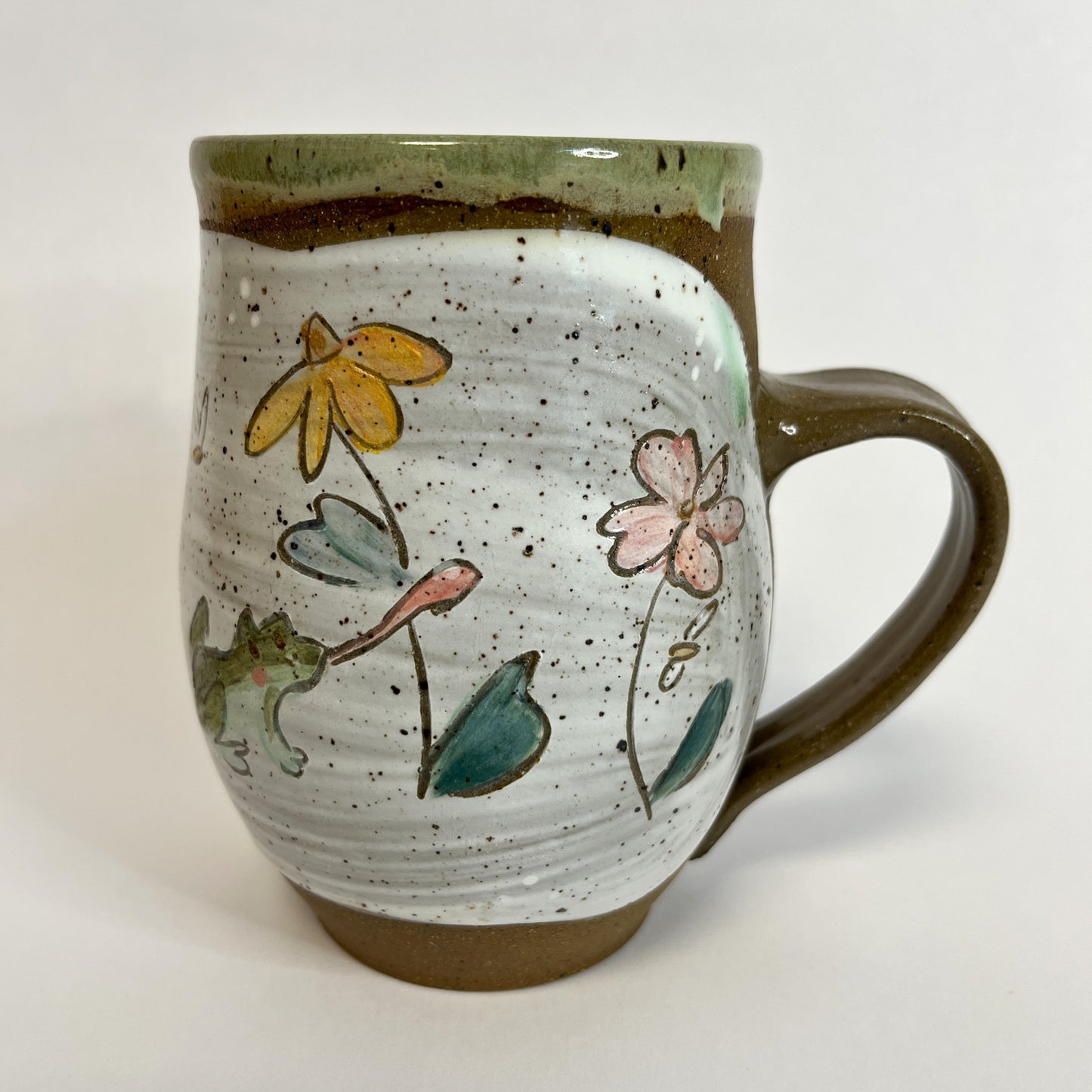 Handmade Mug with Painted Animals
