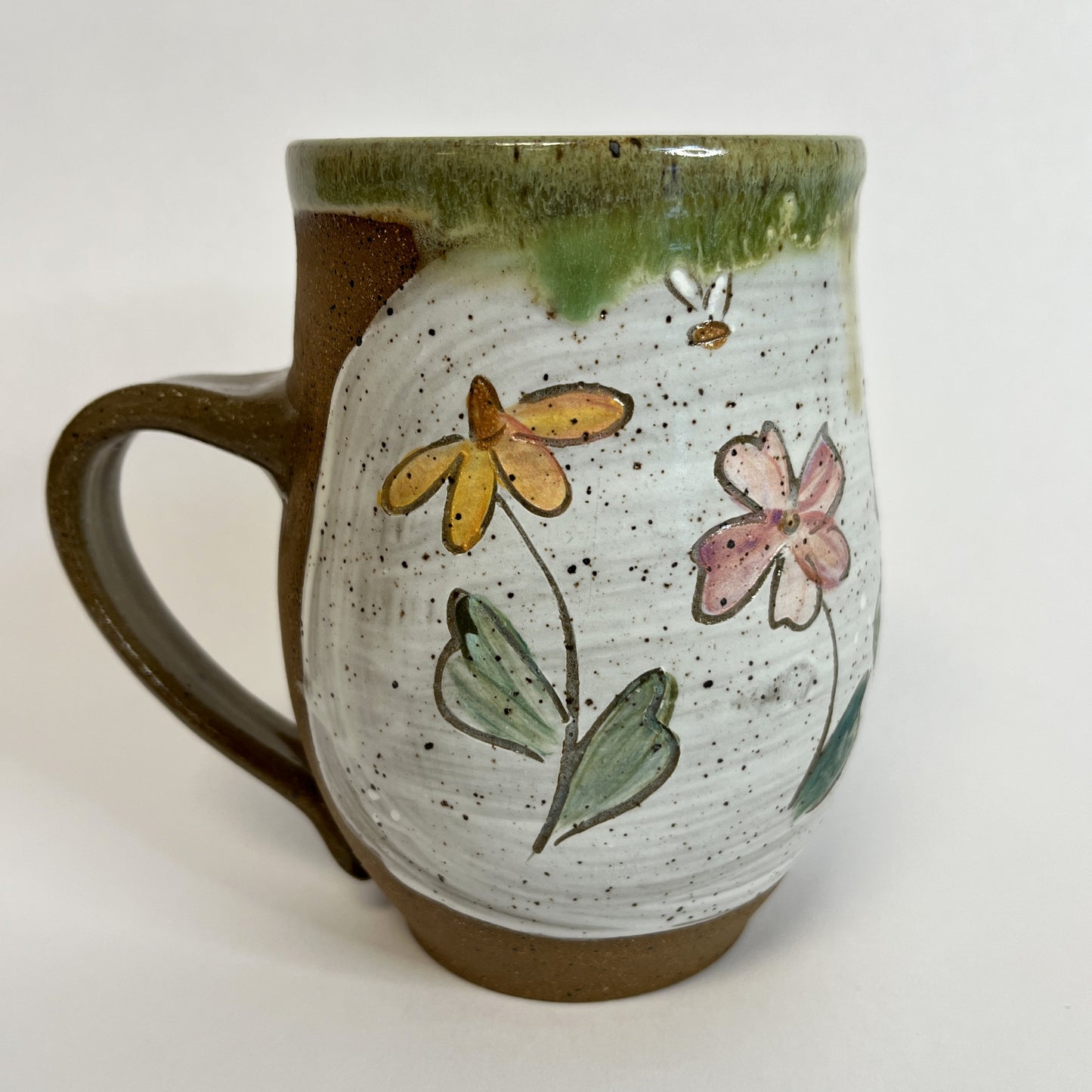 Handmade Mug with Painted Animals