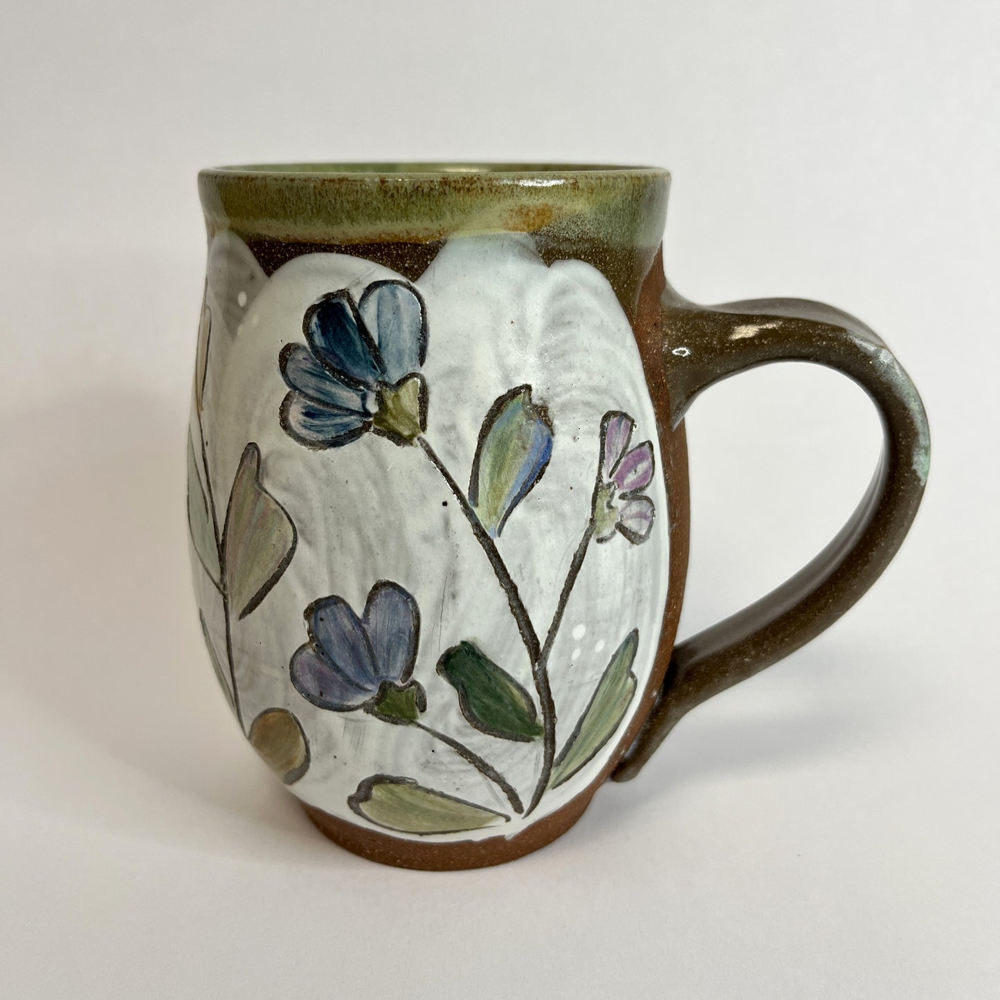 Handmade Mug with Painted Animals