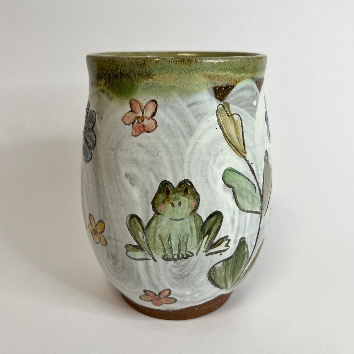 Handmade Mug with Painted Animals