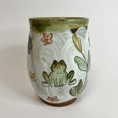 Handmade Mug with Painted Animals
